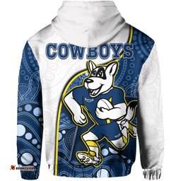 cowboys rugby hoodie macost indigenous pattern premiers