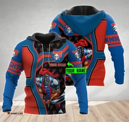newcastle knights 3d nrl mascot personalized hoodie 03