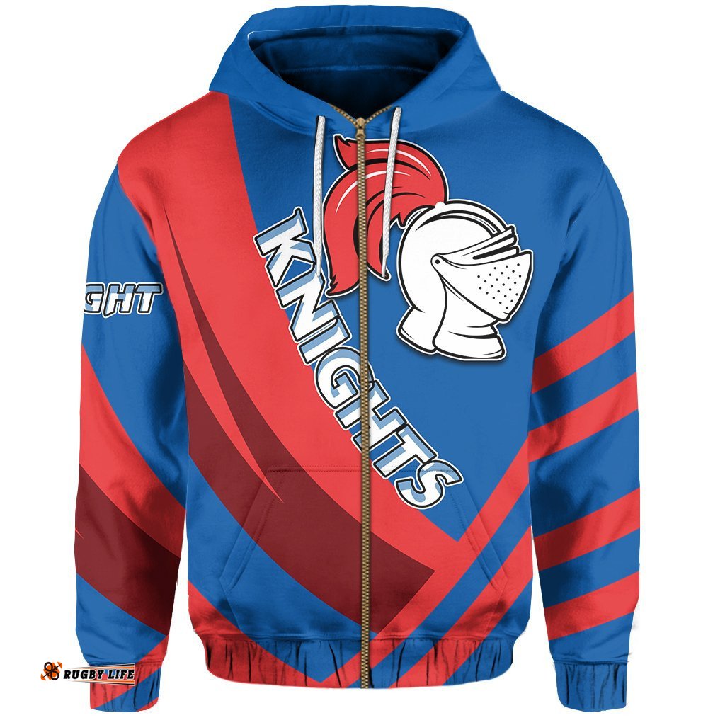 newcastle knights zip hoodie impressive blue