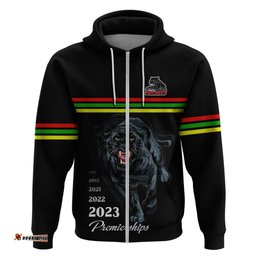 panther premierships hoodie go champions black simple style