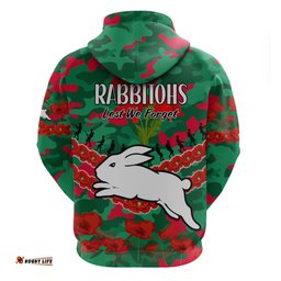 rabbitohs rugby anzac hoodie lest we forget 05