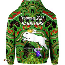 south sydney rabbitohs hoodie indigenous premiers the king green