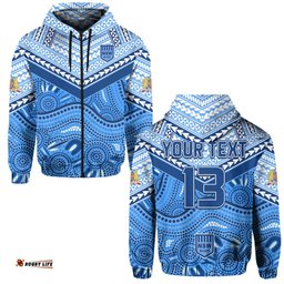 custom text and number nsw blues hoodie aboriginal and polynesia admirable