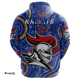 newcastle knights indigenous zip hoodie