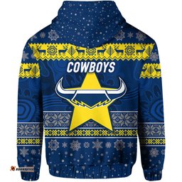 north queensland cowboys zip hoodie christmas simple style