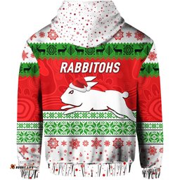south sydney rabbitohs zip hoodie christmas simple style white