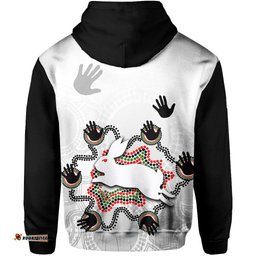 south sydney rabbitohs zip hoodie aboriginal hand