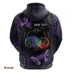 australia aboriginal dot arts hoodie fight cancer in all colors