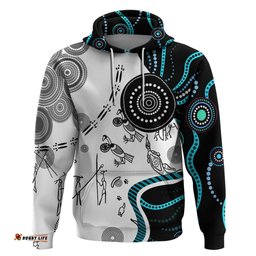 aboriginal pattern torest strait island hoodie