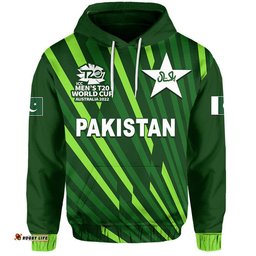 custom personalised and number pakistan cricket mens t20 world cup hoodie