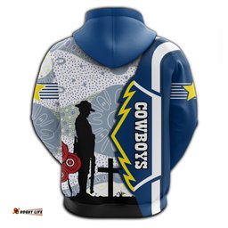 cowboys zip hoodie north aboriginal anzac day