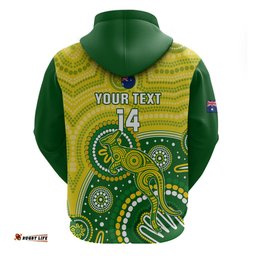 personalised australia cricket hoodie aboriginal go champions world cup