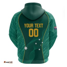 custom baseball australia hoodie go champions aussie kangaroo mascot
