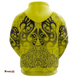 custom personalised aotearoa maori rugby hoodie new zealand mount taranaki manaia