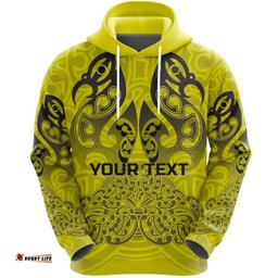custom personalised aotearoa maori rugby hoodie new zealand mount taranaki manaia