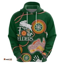 personalised naidoc week nrl rabbitohs for our elders hoodie