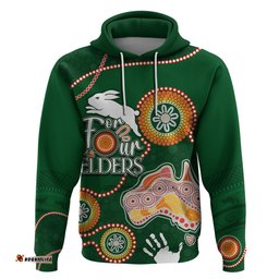 personalised naidoc week nrl rabbitohs for our elders hoodie