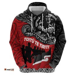 aotearoa toitu te tiriti hoodie honoring te tiriti o waitangi maori haka