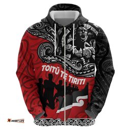 aotearoa toitu te tiriti hoodie honoring te tiriti o waitangi maori haka