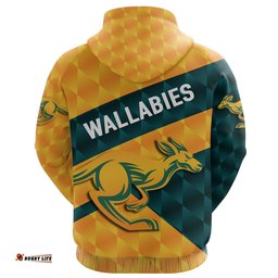 wallabies zip hoodie sporty style