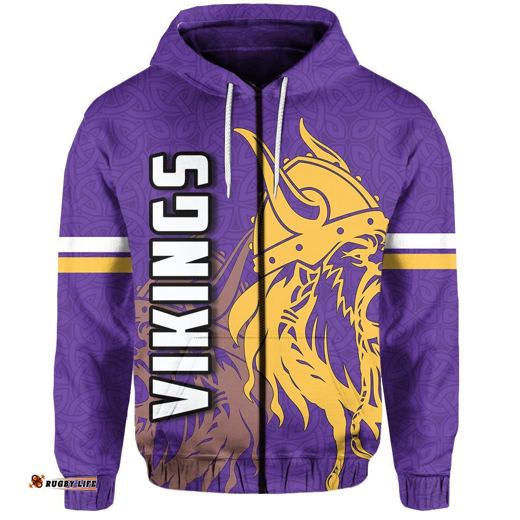 vikings zip hoodie