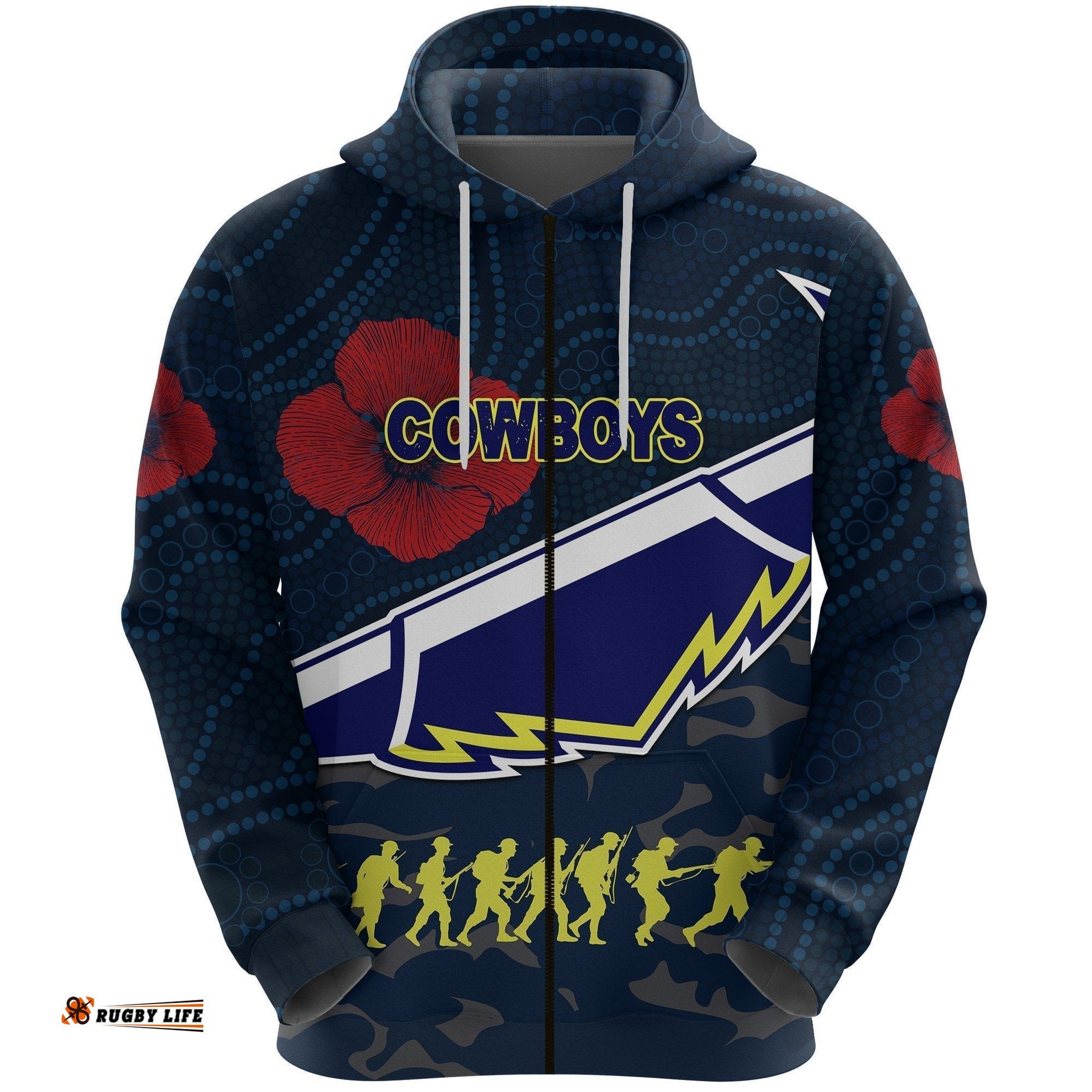 cowboys zip hoodie anzac country style