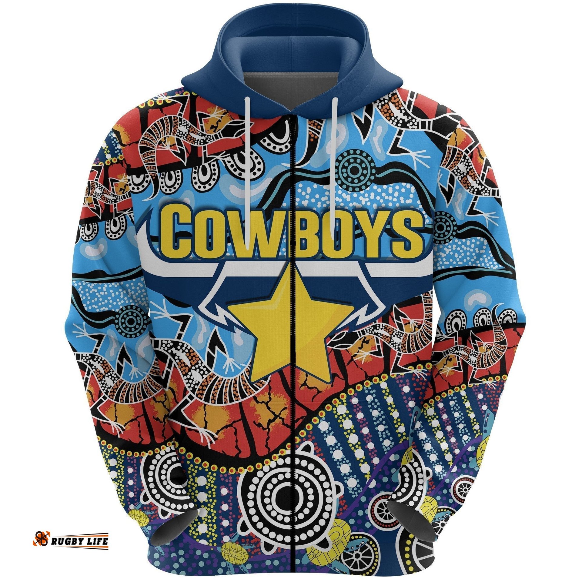 cowboys indigenous zip hoodie