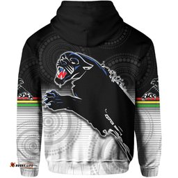 panthers aboriginal zip hoodie simple style