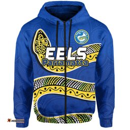 eels rugby hoodie aboriginal art simple style