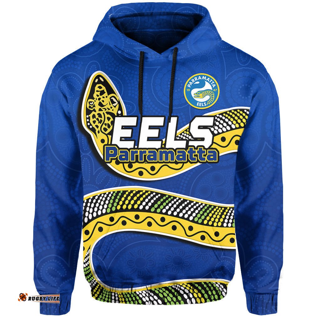eels rugby hoodie aboriginal art simple style