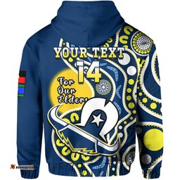 custom text and number cowboys rugby naidoc hoodie for our elders aboriginal