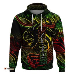 custom panthers nrl hoodie aboriginal founded 1966