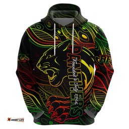 custom panthers nrl hoodie aboriginal founded 1966