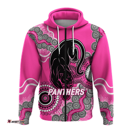 panthers rugby aboriginal art hoodie