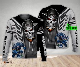 penrith panthers nrl skull cap personalized custom 3d hoodie