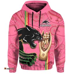 panthers rugby hoodie the riff premiers aboriginal pink