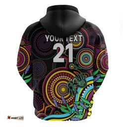 custom text and number naidoc maroon rugby hoodie queensland indigenous tribal