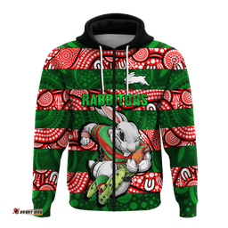 custom personalised rabbitohs rugby the bunnies aboriginal hoodie
