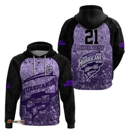 hobart hurricanes custom hoodie bbl cricket team 2024