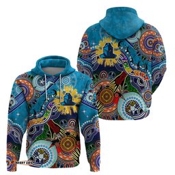 personalised titans naidoc week 2024 hoodie australia aboriginal dot painting