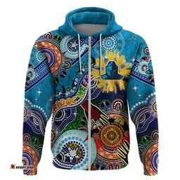 personalised titans naidoc week 2024 hoodie australia aboriginal dot painting