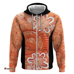 australian scorchers cricket custom hoodie minimalism aboriginal