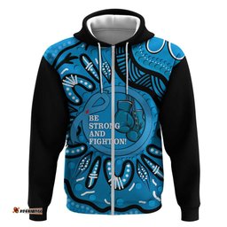australia diabetes awareness month hoodie be strong and fight on aboriginal art