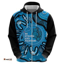 australia diabetes awareness month hoodie be strong and fight on aboriginal art