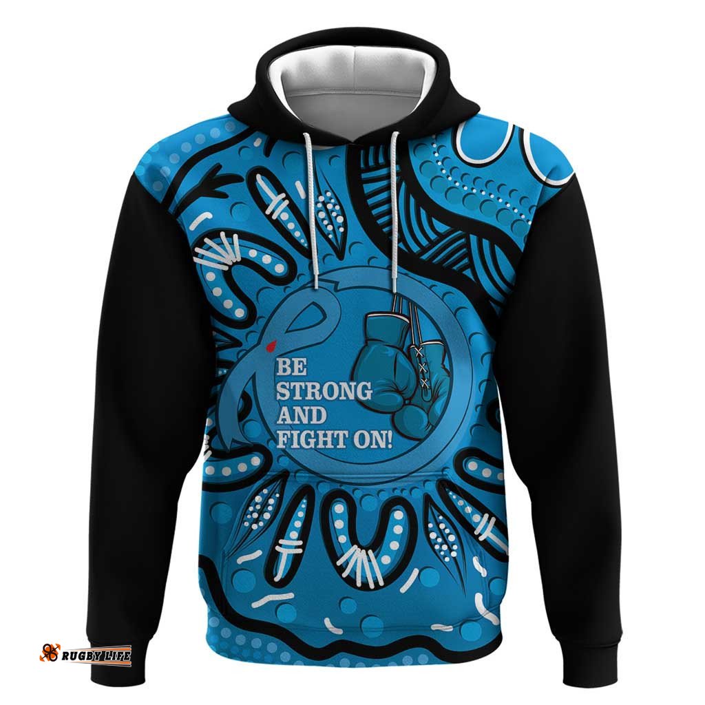 australia diabetes awareness month hoodie be strong and fight on aboriginal art
