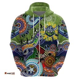 personalised raiders naidoc week 2024 hoodie australia aboriginal dot painting