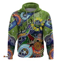 personalised raiders naidoc week 2024 hoodie australia aboriginal dot painting