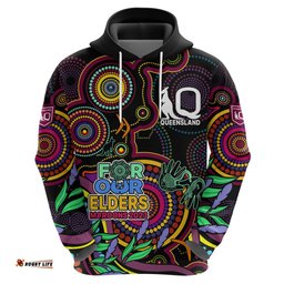 naidoc maroon rugby hoodie queensland indigenous tribal