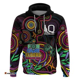naidoc maroon rugby hoodie queensland indigenous tribal