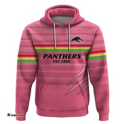 penrith panthers rugby hoodie the riff est 1966 pink sporty